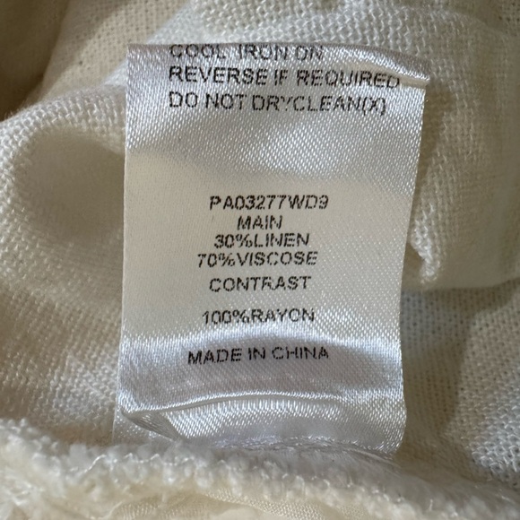 Meshki off White Wide-Leg Linen blend Pants. Size Medium. EUC. - Picture 8 of 12